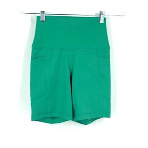 Yogalicious Bike Short Teal Green Blue Women's Size XS